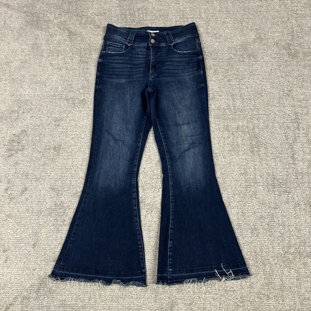 BKE Buckle Parker Super Flare Jeans Womens 28x30.5 High Rise Boho Stretch Rodeo